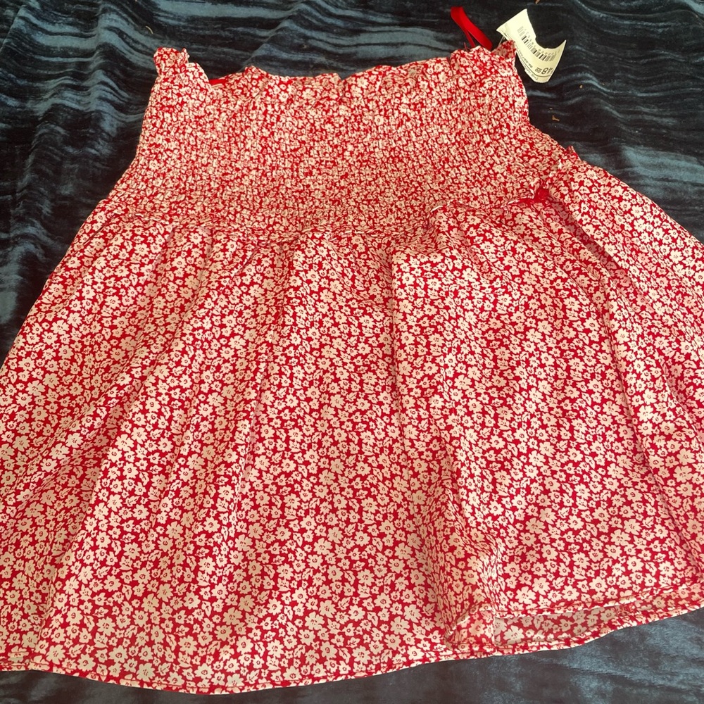 Impeccable Pig Red skirt with shorts, S